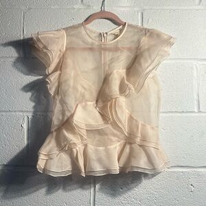 🎉SUMMER SALE!🎉NWT- Dainty Pink Rebecca Taylor Sheer Top